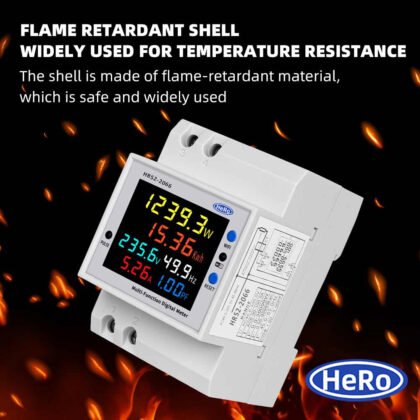 AC monitor 110V 220V 380V 100A Voltage Current Power Factor Active KWH Electric energy Frequency meter VOLT AMPv